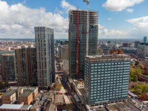 Broad Street Birmingham by drone by www.FullCapture.co.uk -5