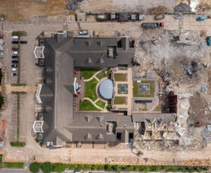 Gatwick drone photograph - Building deconstruction by www.FullCapture.co.uk 7